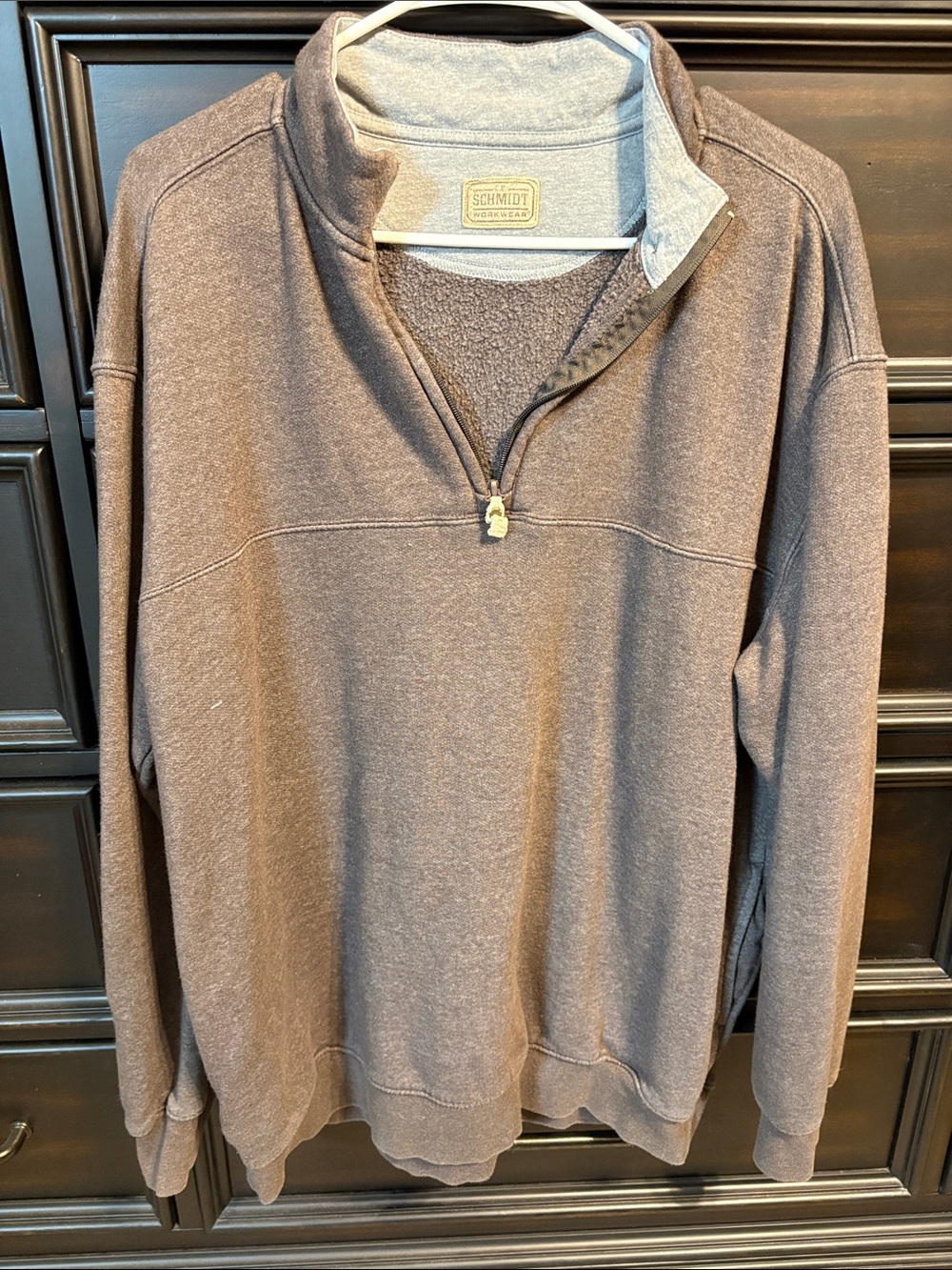 Schmidt Works Brown Quarter-Zip Pullover Sweater